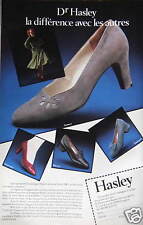 PUBLICITÉ 1980 Dr HASLEY CHAUSSURES LA DIFFERENCE AVEC LES AUTRES - ADVERTISING