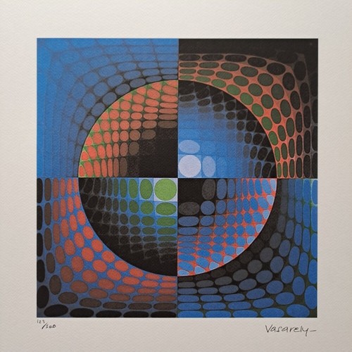 Signé victor vasarely op - vasarely,