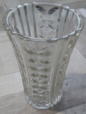 vase en verre transparent , H: 25cm
