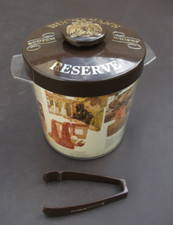 Seau bac à glaçons publicitaire Whisky BUCHANAN'S RESERVE années 70/80 seventies