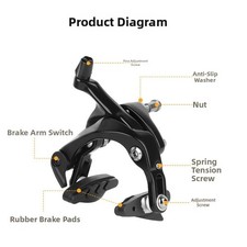 Etrier de frein double pivot
