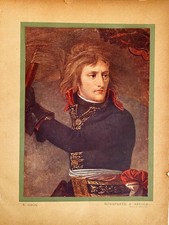 NAPOLEON CHROMOLITH0 1920 - BONAPARTE A ARCOLE - A. GROS