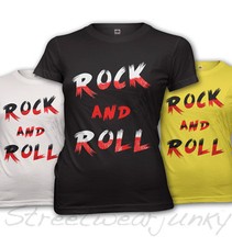 ★T-shirt femme slim fit rock & roll festival de musique look décontracté S-XXL RR4106g ★