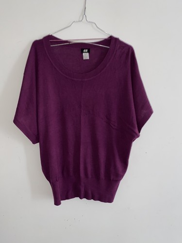 Pull fin violet prune - , coupe