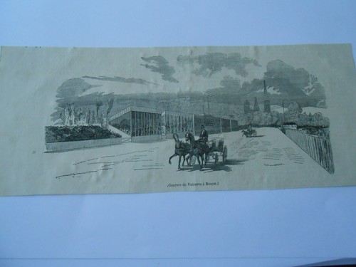 Gravure 1844 courses de - gravure,