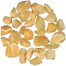 Pierres brutes calcite jaune -