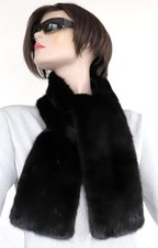 Echarpe Vison Fourrure Étole Ganzfellig de Qualité Design Manteau Filets Basic