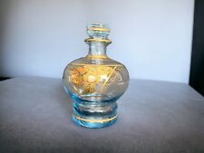 Art déco, flacon verre bleu