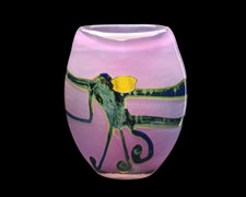 Vase Val Saint Lambert VSL Samuel J Herman & Louis Leloup Eldorado Veracruz 1970