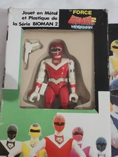 Bioman 2 Force Maskman Bandai 1987 rare boîte française jouet métal et plastique