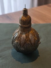 SUPERBE ANCIENNE BOULE DE NOEL  VERRE 1900 eme , 11 cm