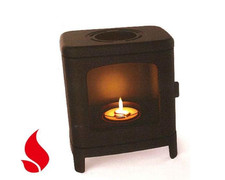 Mini lampe de poêle à bois