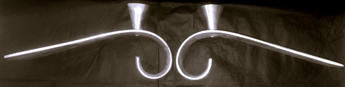 Paire bougeoirs art déco - paire,