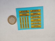 DECALCOMANIE DECALS CONVOI EXCEPTIONNEL GRANDE LONGUEUR