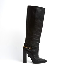 Celine by Hedi Slimane Bottes EU40 Black Leather Jumping Boots US9 Céline