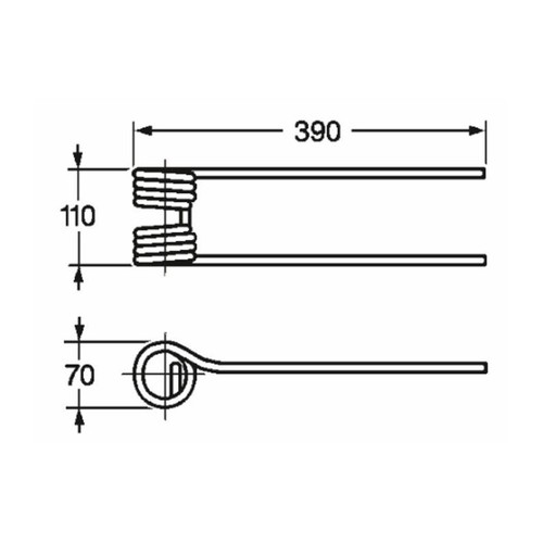 Dent faneuse adaptable kuhn - dent,