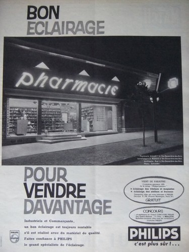 Publicité 1958 philips - un, bon