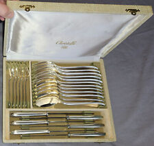 CHRISTOFLE Ménagère métal argenté en coffret 6 personnes Modèle coquille BERAIN