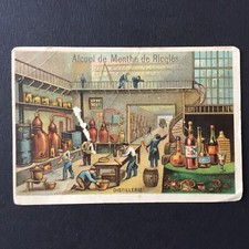 RICQLES- Chromo Ancien DISTILLERIE ALCOOL