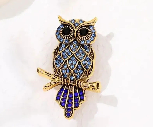 Broche chouette hibou - hibou, (4cm)