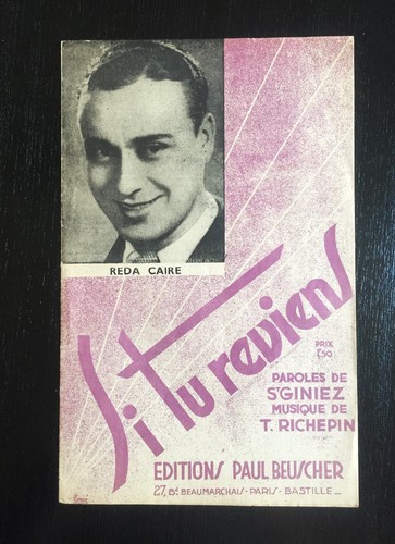 Ancienne partition 1936 - , "si