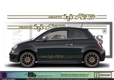 Pour FIAT 500 KIT BANDES BAS DE CAISSE  Autocollant décoration  stickers Decals