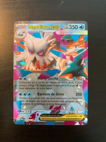 Carte pokémon méga - carte, méga-blizzaroi