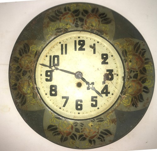 Pendule murale 1925 tôle - pendule,