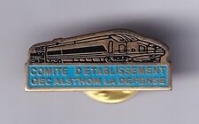 RARE PINS PIN'S .. TRAIN RAILWAYS TGV SNCF LOCOMOTIVE GEG ALSTHOM LA DEFENSE ~FS