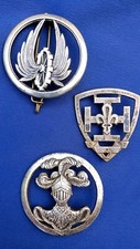 3 Insignes De Béret Scout Cavalerie
