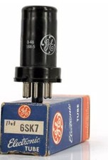 Tube 6SK7 GE NOS NIB neuf 1 pièce boîte