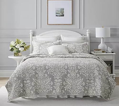 Laura ashley rowland gray quit - gray,