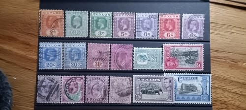 Timbres ceylan 1921 - ceylan,
