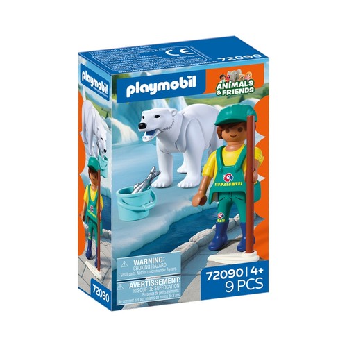 Zoo ours polaire - ours, +gardien