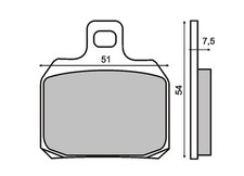 Paire Plaquettes de Frein Avant Rieju Tango 125 / Pro 2010 RMS 225100490