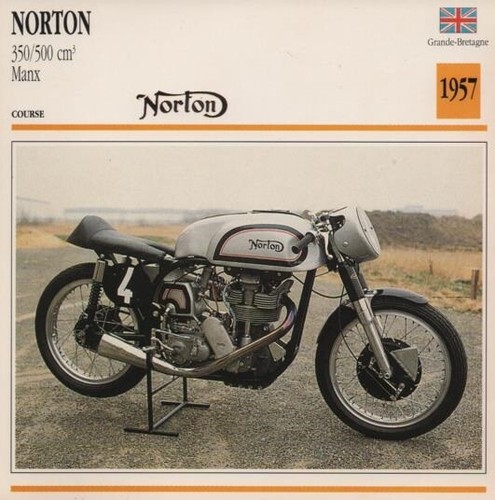 Fiche moto norton 350 - norton, 350/500cm3