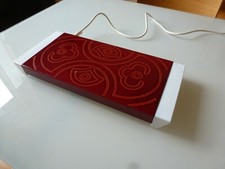 CHAUFFE PLAT ELECTRIQUE VINTAGE NEY TOLE EMAILLEE ORANGE