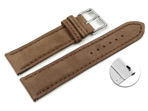 Bracelet montre marron - , cuir