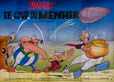 ASTERIX ET LE COUP DU MENHIR Huge French Vintage Movie Poster Original 1989