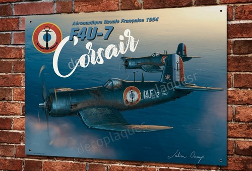 Plaque métal 40x30cm - , corsair