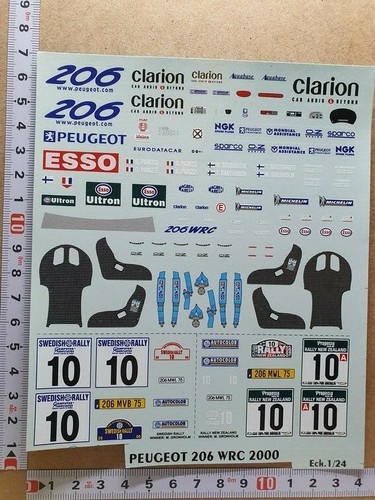 Decals plaques rallye - decals,