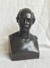 BUSTE ANCIEN FONTE FINE POETE