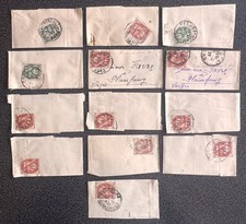 Lot 13 Timbres type Blanc 5c - 2c sur bande 1926 1927