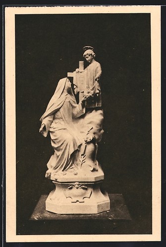 Cpa lisieux statue - lisieux,, de