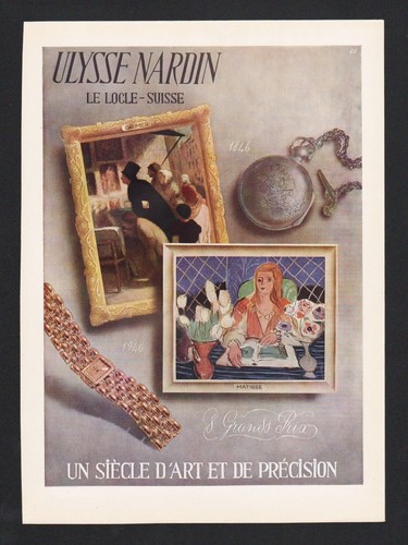 Publicité papier 1946 - 1946, montres