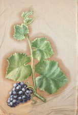 Tableau ancien huile floral