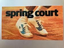 Autocollant sticker vintage publicitaire Tennis Spring Court