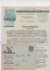 lettre et enveloppe illustrée publicité appareil Savor pour faire les conserves