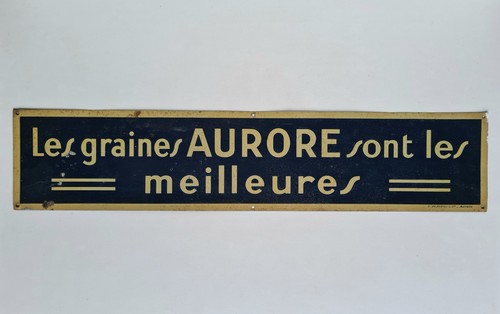 Ancienne plaque publicitaire