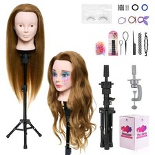 Neverland 24" Tete a Coiffer Professionnelle avec Support Tête de Maquillage ...